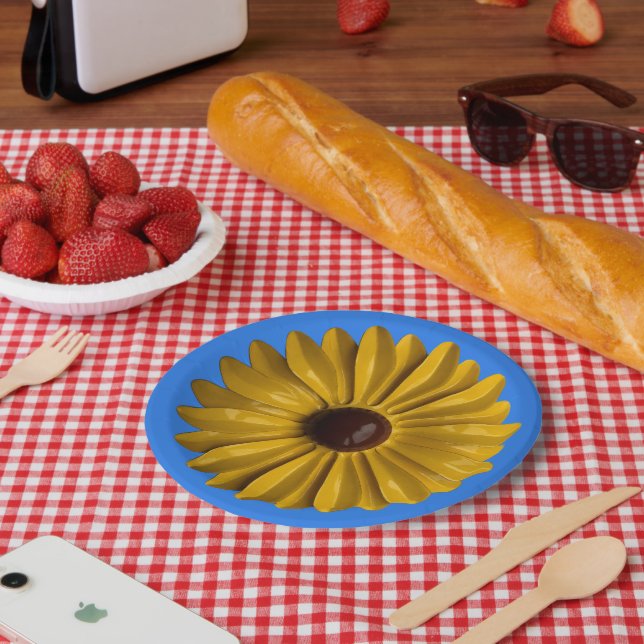Sonnenblumen Blume Picknic Garden Party Pappteller (Picknick)