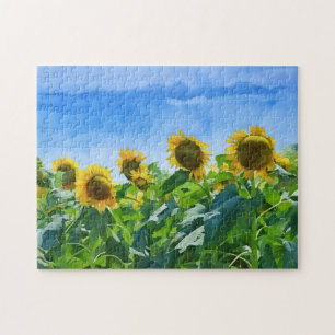 Sonnenblumen Blume Wildes Feld Kunst Ristorante da