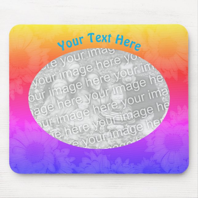 Sonnenblumen Blumen Foto Personalisiert Mousepad (Vorne)