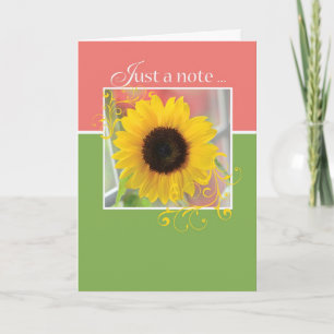 Sonnenblumen-Blumen-Hello-Grußkarte Karte