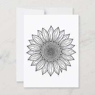 Sonnenblumen Blumenbild Kunst Postkarte