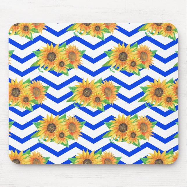 Sonnenblumen Blumengarten Mousepad (Vorne)