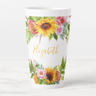 Sonnenblumen Blumengelb Name Groß Milchtasse