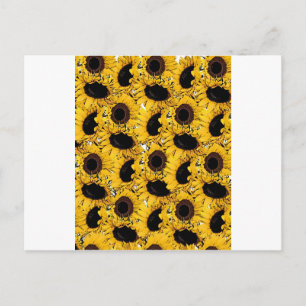 Sonnenblumen Blütenblätter schwimmen tauchen Meer Postkarte