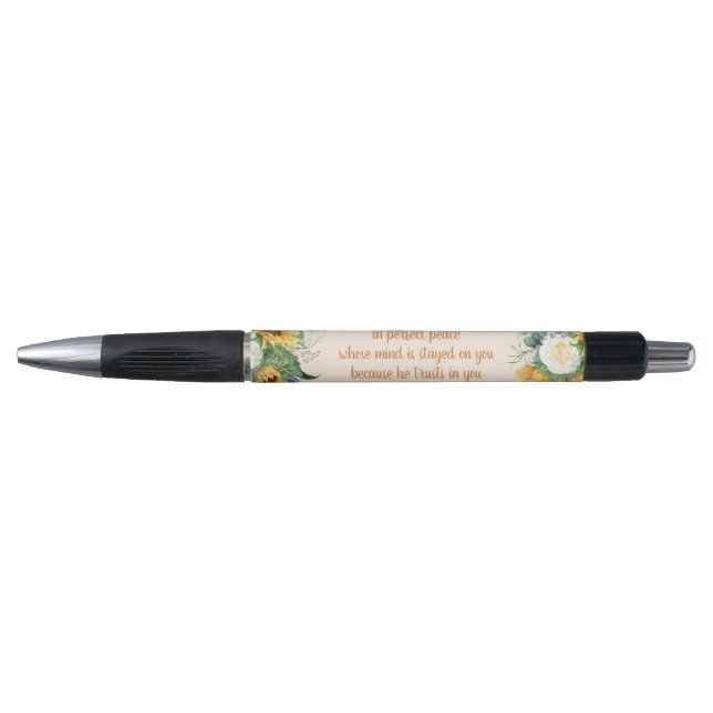 Sonnenblumen Blütenblume Verse Behalt Perfekter Fr Kugelschreiber (Vorderseite)