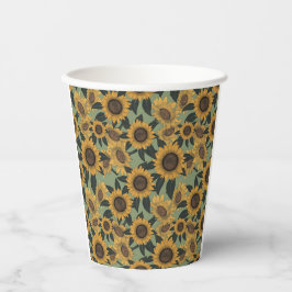 Sonnenblumen Blütendusche Kinderduschen Pappbecher