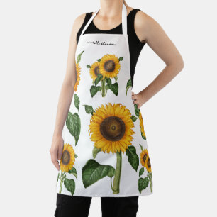Sonnenblumen Botanisches Blattwerk Name Schürze