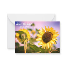 Sonnenblumen Botanisches Foto Save the Date Geburt
