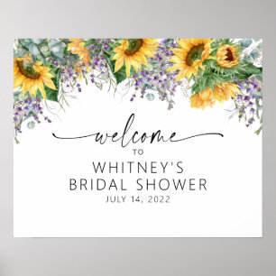Sonnenblumen-Brautparty, Willkommen zur Brautparty Poster