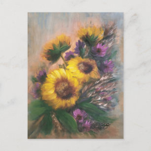 Sonnenblumen Breeze Postkarte