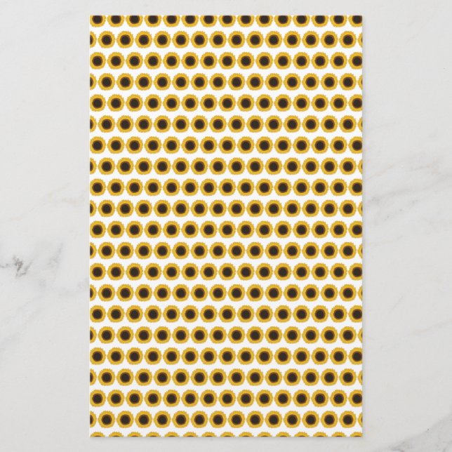Sonnenblumen Briefpapier (Vorderseite)