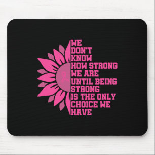 Sonnenblumen Brustkrebs Bewusstsein Mousepad