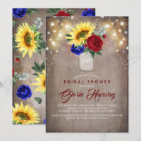 Sonnenblumen - Burgund und Blaues Brautparty der M