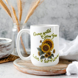 Sonnenblumen-Burst-Kaffeetasse Kaffeetasse