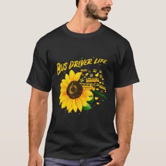 Sonnenblumen-Busfahrer - Geschenkidee T-Shirt