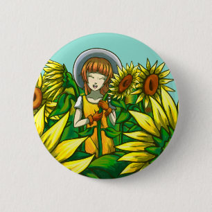 Sonnenblumen Button