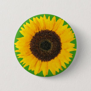 Sonnenblumen-Button Button