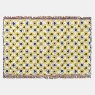 Sonnenblumen bx4 Weißes BG Decke