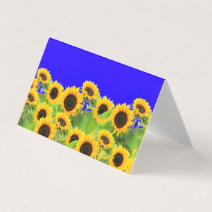 Sonnenblumen Card Ukraine Flaggenfarben Freiheit