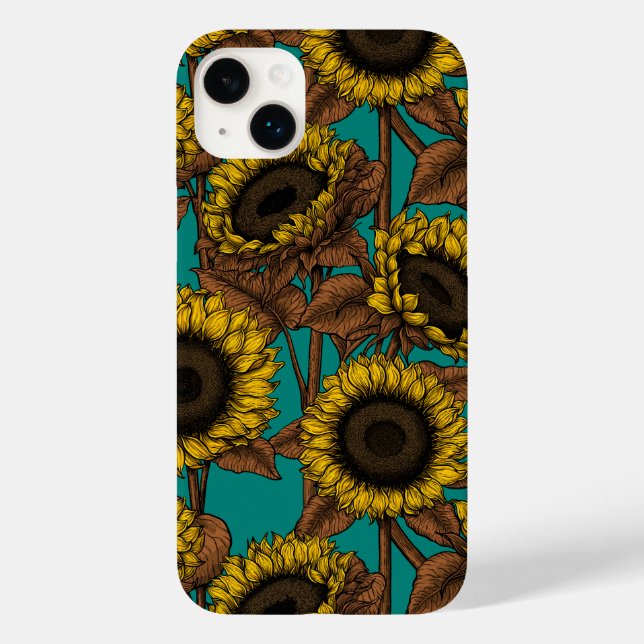 Sonnenblumen Case-Mate iPhone 14 Plus Hülle (Rückseite)