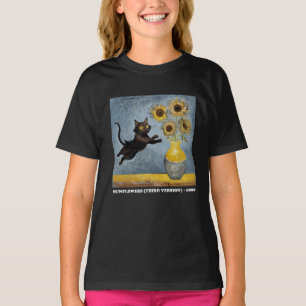 Sonnenblumen Cat Meme Art Graphic T-Shirt