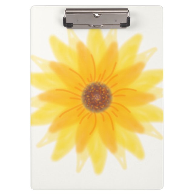 Sonnenblumen-Clipbord Klemmbrett (Vorderseite)