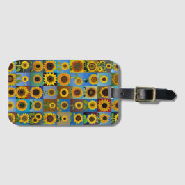 Sonnenblumen-Collage Gepäckanhänger