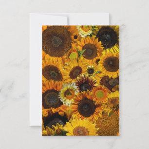 Sonnenblumen Collage Mitteilungskarte