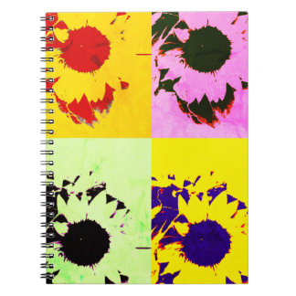 Sonnenblumen-Collage Notizblock