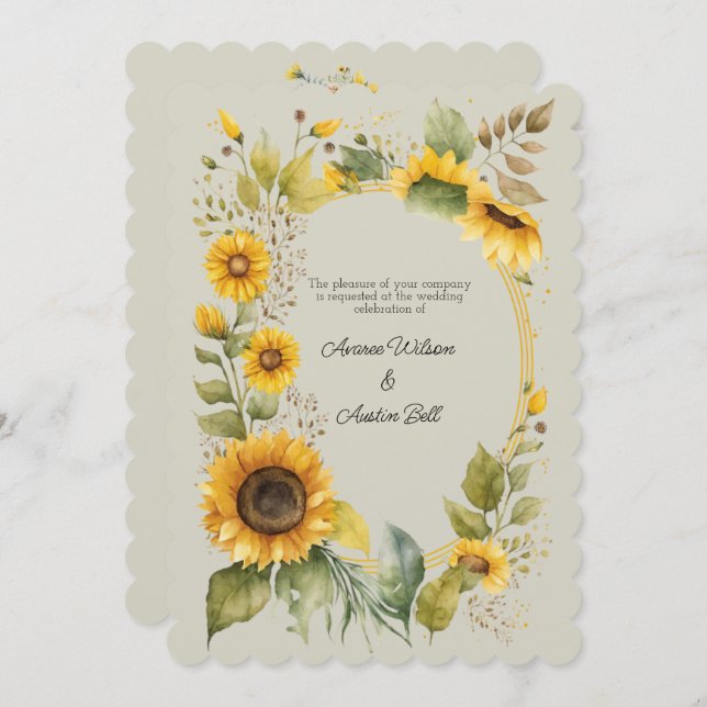 Sonnenblumen Country Style Wedding (Vorne/Hinten)