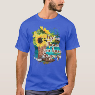 Sonnenblumen Cowboy Boots Leben ein Tanz, den Sie  T-Shirt