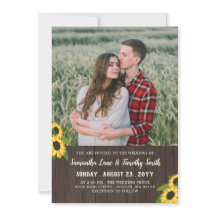 Sonnenblumen Custom Foto zwei in einer Hochzeit