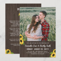 Sonnenblumen Custom Foto zwei in einer Hochzeit