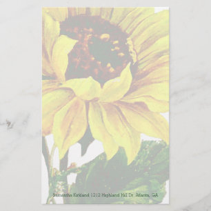 Sonnenblumen-Custom-Stationierung Briefpapier