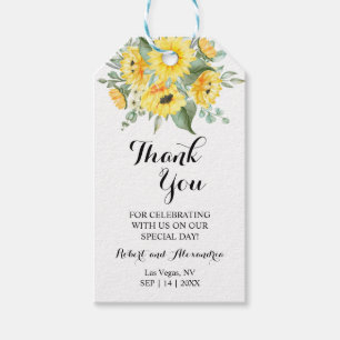 Sonnenblumen Danke für die kommende Gastgeschenk H Geschenkanhänger