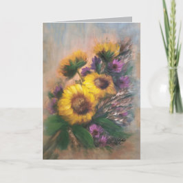 Sonnenblumen Dankeskarte