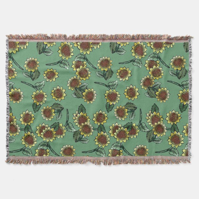 Sonnenblumen Decke (Vorderseite)