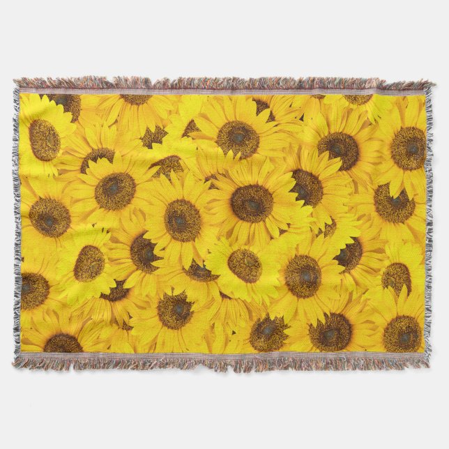 Sonnenblumen Decke (Vorderseite)