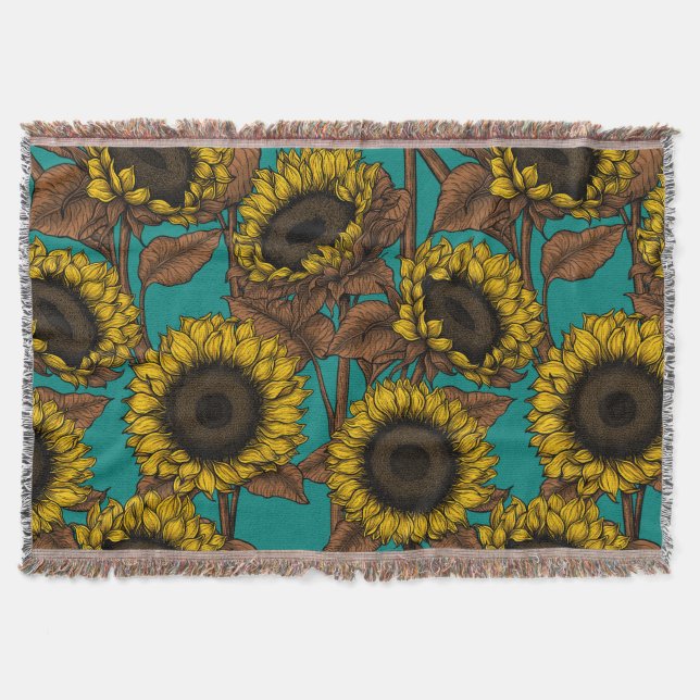 Sonnenblumen Decke (Vorderseite)