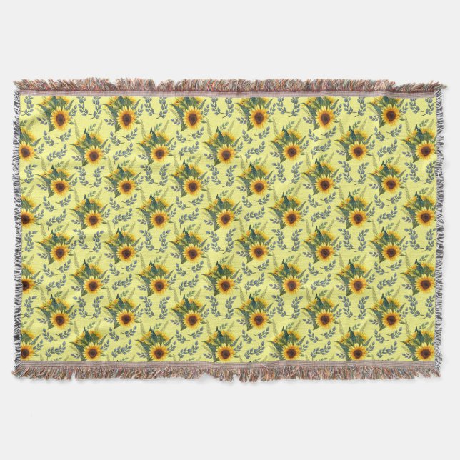 Sonnenblumen Decke (Vorderseite)