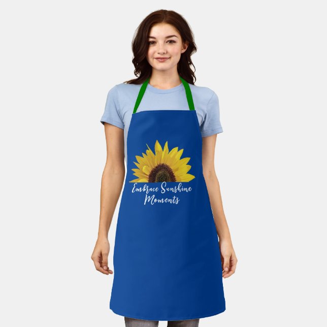 Sonnenblumen denken an Ihre Schürze (Getragen)