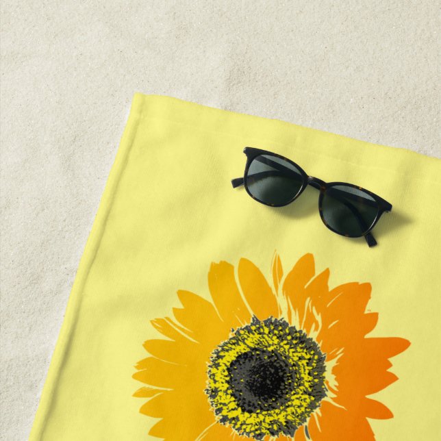 Sonnenblumen Design Strandtuch (Beispiel)