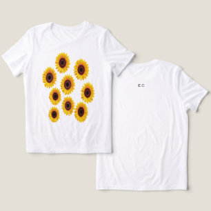 Sonnenblumen-Design Tri-Blend Shirt