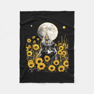 Sonnenblumen-Designerin Damen Fleecedecke