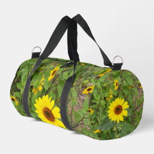 Sonnenblumen, die im Wind wehen, Duffle Bag