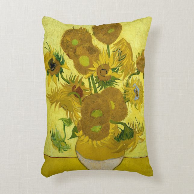 Sonnenblumen durch Vincent van Gogh Zierkissen (Vorderseite(Vertikal))