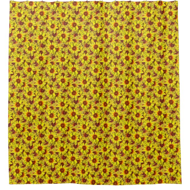 Sonnenblumen-Duschvorhang Duschvorhang (Vorderseite)
