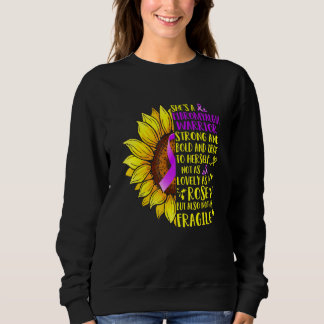 Sonnenblumen ein fibromyalgisches Kriegerbewusstse Sweatshirt