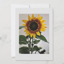 Sonnenblumen einfache Karte für handgeschriebene