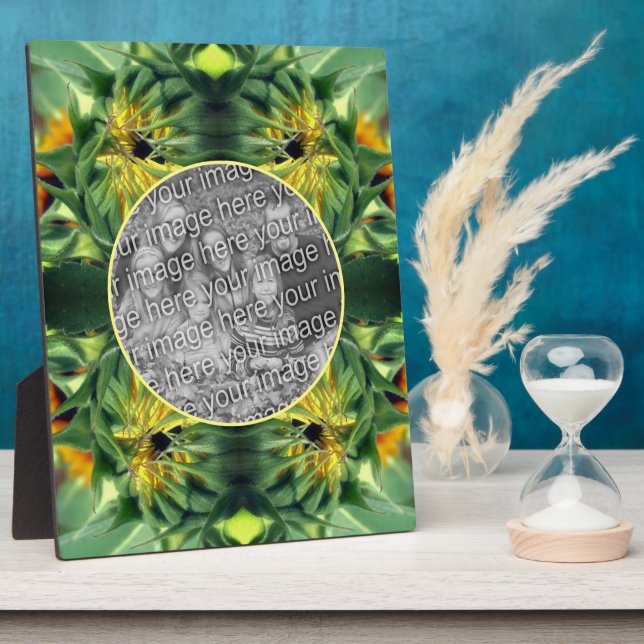 Sonnenblumen entfalten Ihr eigenes Foto Fotoplatte (Seite)